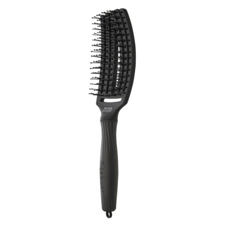 Fingerbrush Care Iconic Double Bristles Black -Brushes -Olivia Garden
