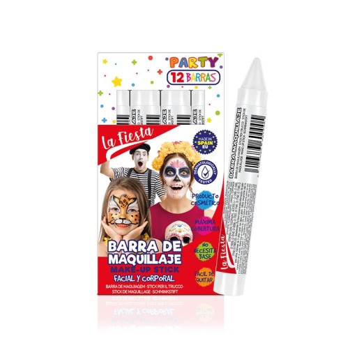 Stick de maquillage blanc visage et corps -Fantaisie et FX -Skarel