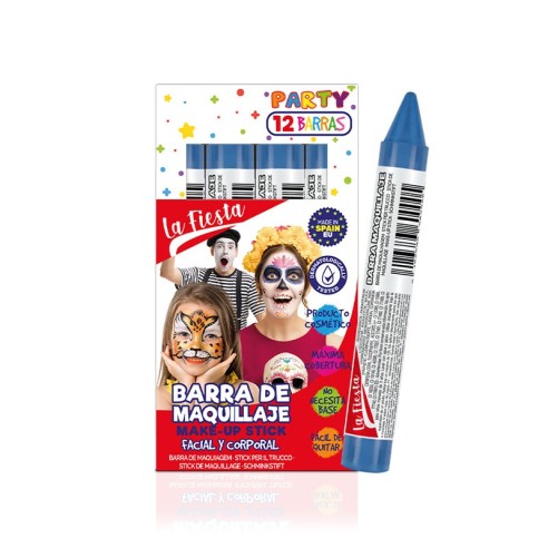 Stick de maquillage visage et corps bleu -Fantaisie et FX -La Fiesta