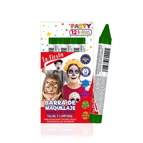 Stick de maquillage visage et corps vert foncé -Fantaisie et FX -La Fiesta