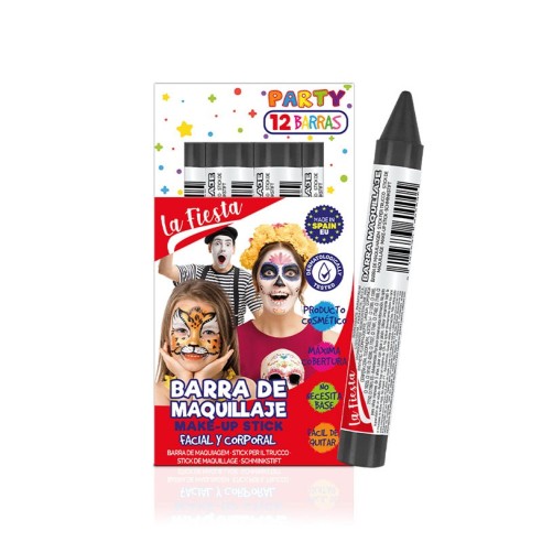 Stick de maquillage noir visage et corps -Fantaisie et FX -La Fiesta