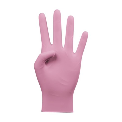 Gant en nitrile rose sans poudre -Des gants -