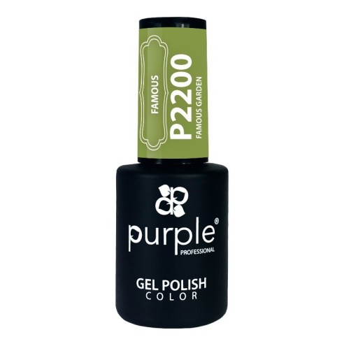 Esmalte Gel P2200 Famous Garde Purple Professional | Pintauñas semi...