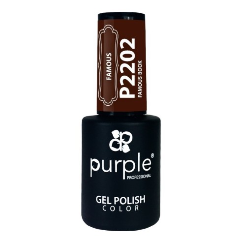 Esmalte Gel P2202 Famous Book Purple Professional | Pintauñas semip...