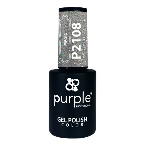 Esmalte Gel Purple Professional P2108 Magic Castle | Pintauñas semi...