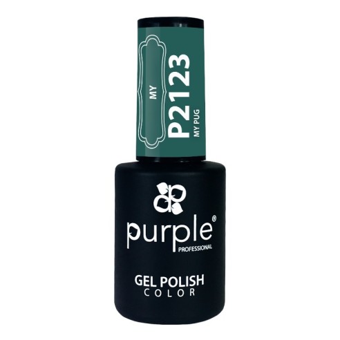 Esmalte Gel P2123 My Pug Purple Professional | Pintauñas semiperman...