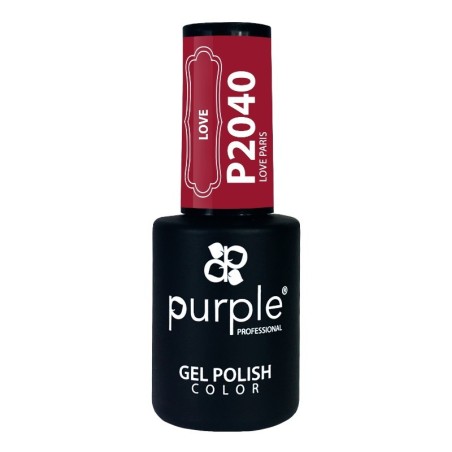 Esmalte em gel Love Paris Purple Professional P2040 -Esmalte semipermanente -Purple Professional