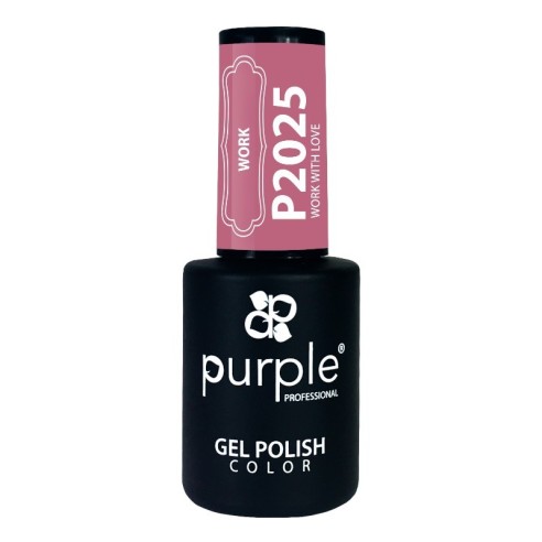 Esmalte Gel P2025 Work With Love Purple Professional -Esmalte semi permanente -Purple Professional