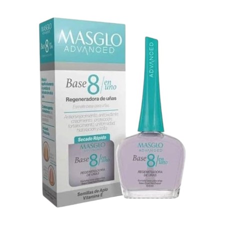 Masglo Advanced 8-in-1 Base rigenerante per unghie -Trattamenti levasmalto -Masglo