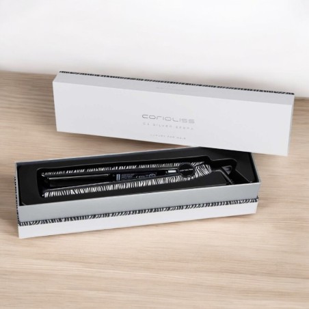 C1 Corioliss Silver Zebra Soft Touch Bügeleisen -Haarglätter, Lockenstäbe und Lockenstäbe -Corioliss