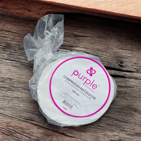 Celulose pré-cortada 500 unidades Purple Professional -Acessórios Utensílios -Purple Professional 2