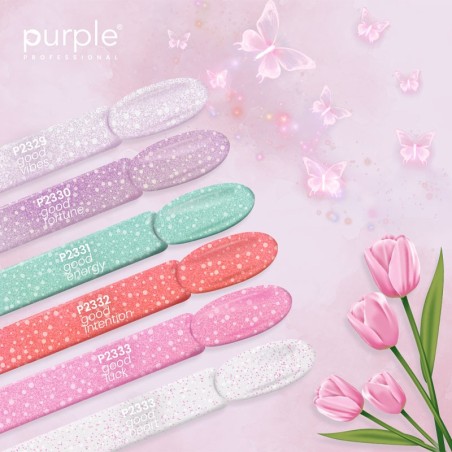 Vernis gel P2329 Good Vibes -Vernis semi permanents -Purple Professional