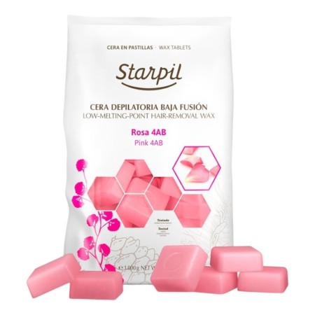 Cera Caliente Rosa 4AB Baja Fusión Starpil 1Kg -Depilación con cera -Starpil