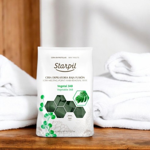 Cera Depilar Vegetal 3AB Baja Fusión Starpil 1Kg -Depilación con cera -Starpil