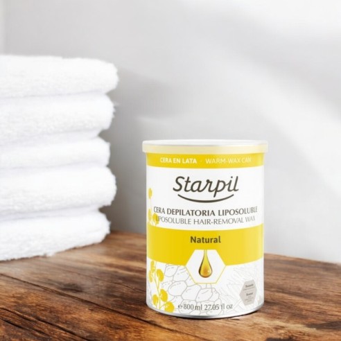 Cera Natural Lata D93 800g Starpil -Depilação com cera -Starpil