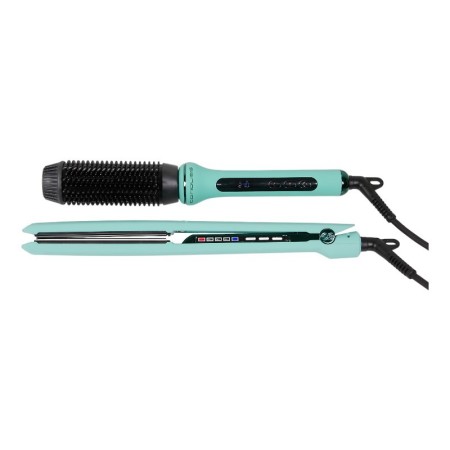 Corioliss C3 Bügeleisen-Set + Heißbürste Mintgrün -Haarglätter, Lockenstäbe und Lockenstäbe -Corioliss