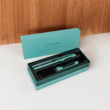 Corioliss C3 Bügeleisen-Set + Heißbürste Mintgrün -Haarglätter, Lockenstäbe und Lockenstäbe -Corioliss 2