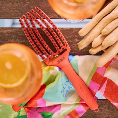 Escova Fingerbrush Olivia Garden Dolce Vita Orange Spritz -Pincéis -Olivia Garden 2