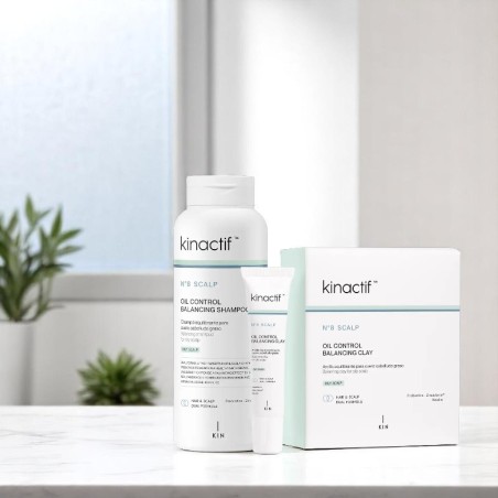 Pack Ritual Equilibrante Kinactif N.8 Scalp Oil Control -Grasa -KIN Cosmetics
