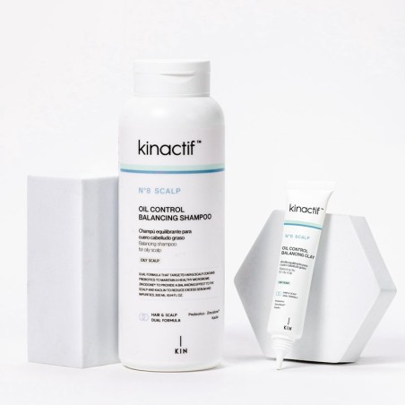 Pack rituel équilibrant Kinactif N.8 pour le contrôle du sébum du cuir chevelu -Gros -KIN Cosmetics