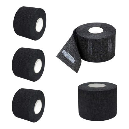 Papel de cuello Barbería Negro Giubra (Paquete 5 unidades) -Desechables Peluquería -Giubra