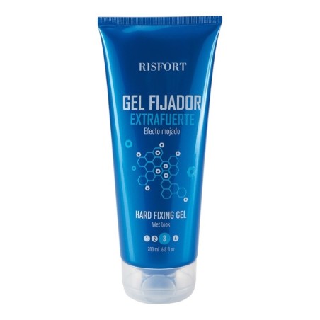Risfort Extra Strong Wet Effect Hair Gel 200ml -Waxes, Pomades and Gummies -Risfort