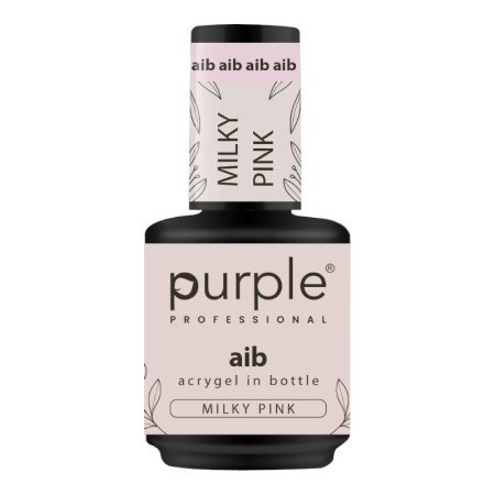 Purple Professional AIB Acrygel in bottle Milky Pink 15ml (envase antiguo) -Gel y Acrílico -Purple Professional