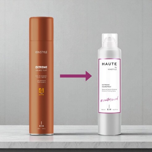 Laque extrême KINSTYLE HAUTE 300 ml -Laques et sprays fixateurs -KIN Cosmetics