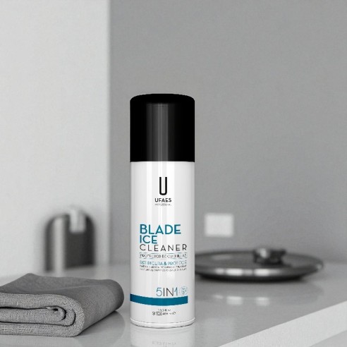 Spray rinfrescante per lame BLADE ICE 5 in 1 400 ml -Pettini, guide e accessori -Ufaes Profesional