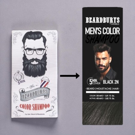 Beardburys Champú de color Moreno 2N -Beardburys