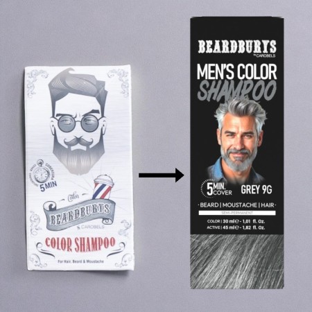 Shampoo Beardburys Color Cinza 9G -Beardburys 2
