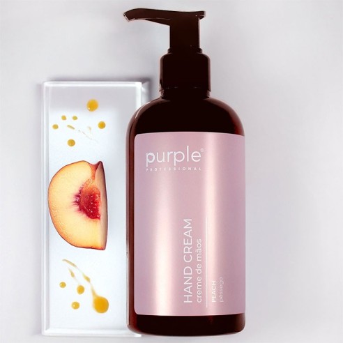 Crème pour les mains à la pêche 300 ml Purple Professional -Crème mains et pieds -Purple Professional