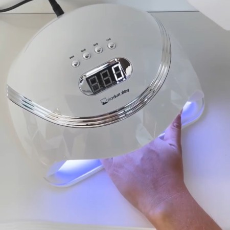 UV LED Nail Lamp Star Dust Shiny White -Lamps and Lathes -Perfect Beauty 2