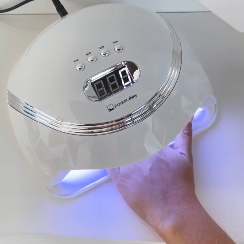 UV-LED-Nagellampe Star Dust Shiny White -Lampen und Drehbänke -Perfect Beauty