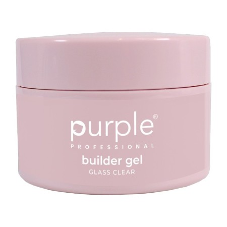 Builder Gel Glass Clear Purple Professional 15g -Purple Professional
