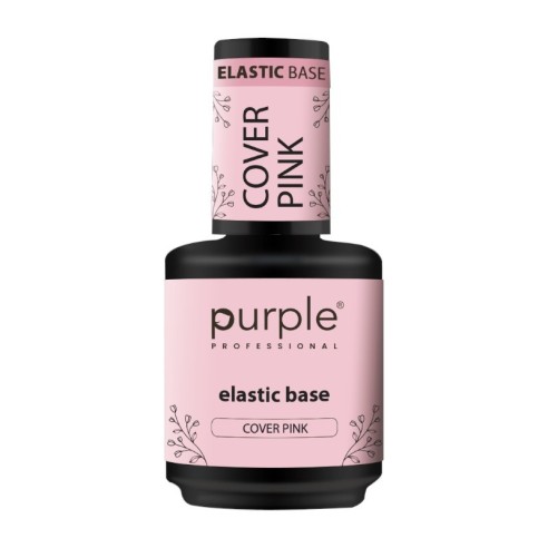 Purple Professional Elastic Base Cover Pink 15ml (envase antiguo) -Bases y Top Coats -Purple Professional