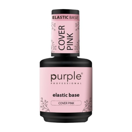 Purple Professional Elastic Base Cover Pink 15ml (envase antiguo) -Bases y Top Coats -Purple Professional