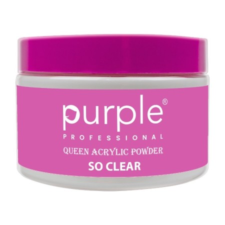 Purple Professional Queen So Clear Acrylic Powder 50 g -Nail Building and Extensions -Purple Professional