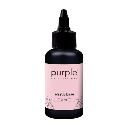 Purple Professional Elastic Base Clear 50ml (envase antiguo) -Bases para uñas -Purple Professional