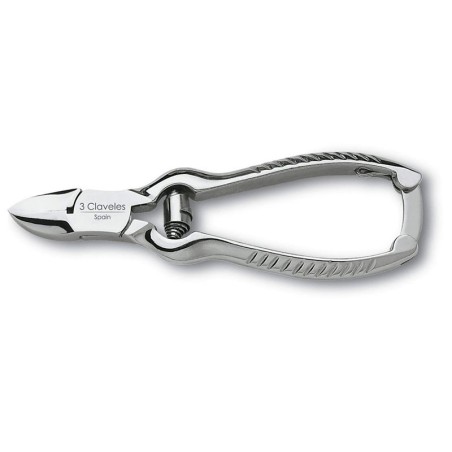 Pince à pédicure 3 Claveles avec ancrage | Acier carbone 14 cm -Accessoires Ustensiles -3 Claveles
