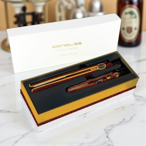 Corioliss Eisen-Kit C1 + C-TRIP Red Leopard -Haarglätter, Lockenstäbe und Lockenstäbe -Corioliss