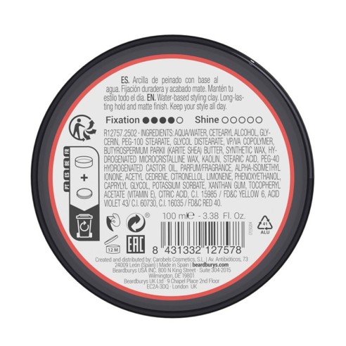 Beardburys Cera Matt Clay 100ml -Beardburys