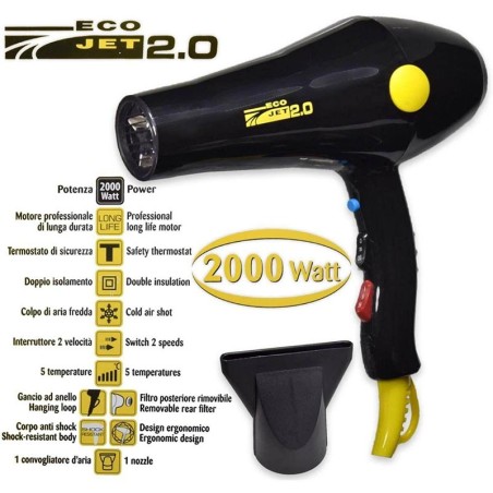 Eco Jet 2000W Dryer -Hair dryers -Giubra
