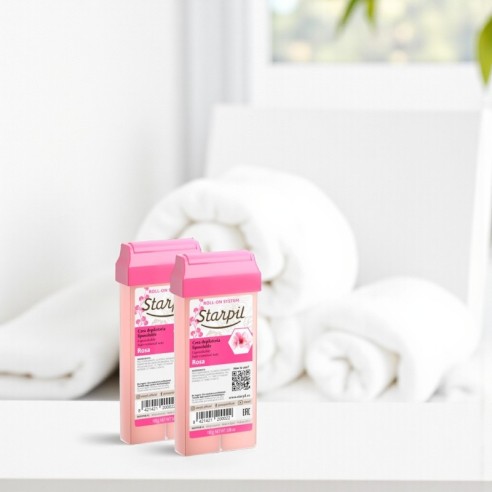 Cera depilatória roll-on Starpil Pink 110g -Depilação com cera -Starpil