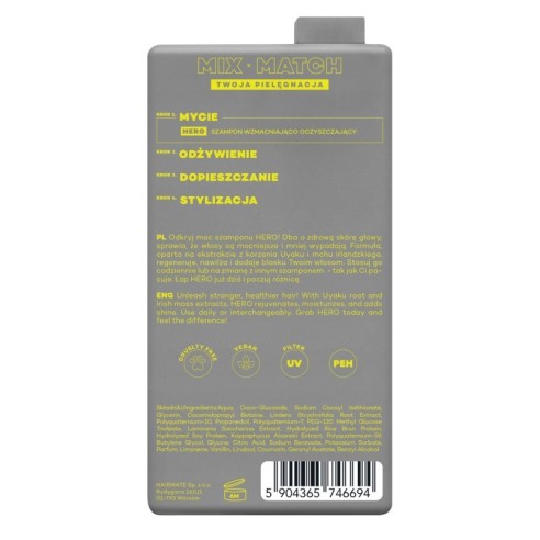 Shampoo Hairmate Hero 250 ml -Shampoos -Hairmate