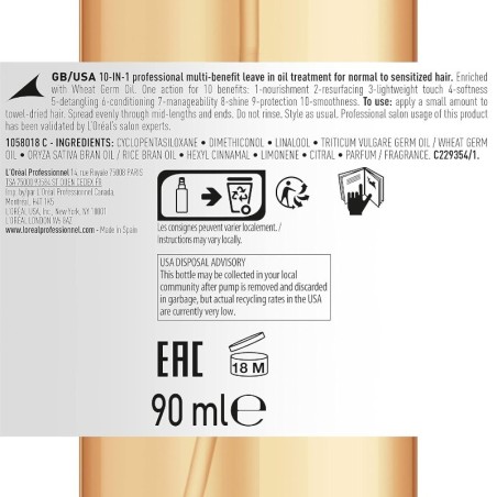 Absolut Repair Olio 10 in 1 90 ml -Trattamenti per capelli -L'Oreal