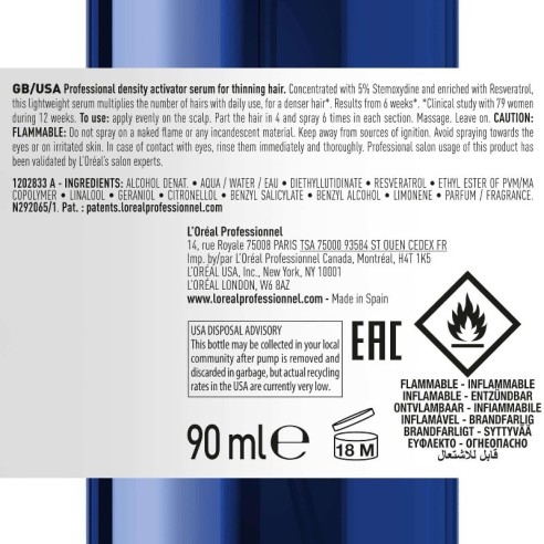 Siero per capelli densi Serioxyl L'Oreal 90ml -Anticaduta -L'Oreal