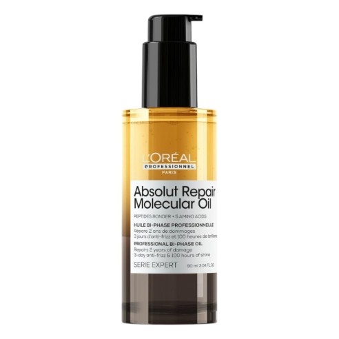 Huile biphasique moléculaire Absolut Repair 90 ml -Soins capillaires -L'Oreal
