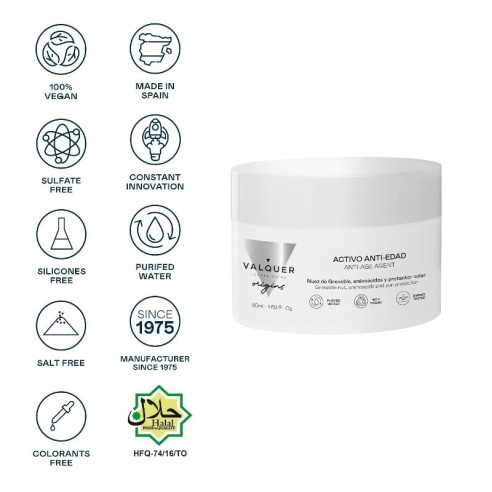 Crema facial con Activo Anti-Edad 50 ml -Creams and serums -Valquer