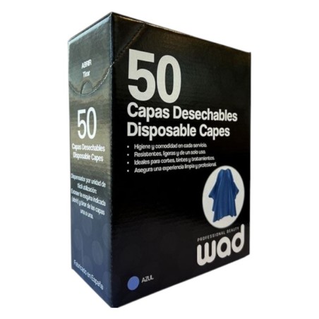 Capa Tinte Desechable Azul caja 50uds. WAD -Desechables Peluquería -WAD Professional